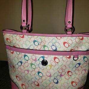 Coach Multi-color Pink Chelsea Tote